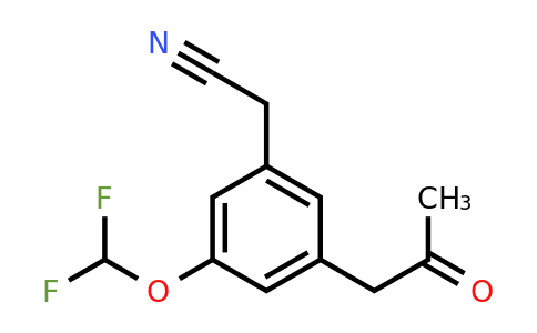 1805706-93-7 | 3-(Difluoromethoxy)-5-(2-oxopropyl)phenylacetonitrile