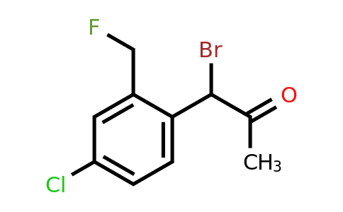 1805708-02-4 | 1-Bromo-1-(4-chloro-2-(fluoromethyl)phenyl)propan-2-one