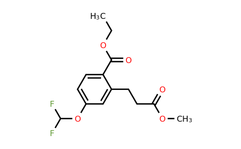 Ethyl 4-(difluoromethoxy)-2-(3-methoxy-3-oxopropyl)benzoate
