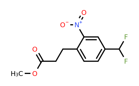 1805708-49-9 | Methyl 4-(difluoromethyl)-2-nitrophenylpropanoate