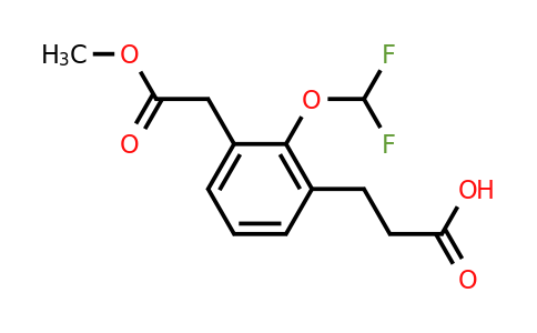 1805708-53-5 | Methyl 3-(2-carboxyethyl)-2-(difluoromethoxy)phenylacetate