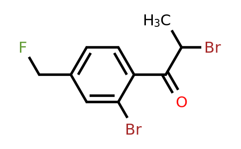 1805708-59-1 | 2-Bromo-1-(2-bromo-4-(fluoromethyl)phenyl)propan-1-one