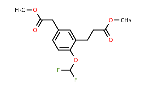 1805708-81-9 | Methyl 4-(difluoromethoxy)-3-(3-methoxy-3-oxopropyl)phenylacetate