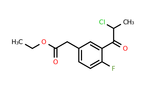 1805709-52-7 | Ethyl 3-(2-chloropropanoyl)-4-fluorophenylacetate