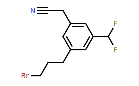 1805709-94-7 | 3-(3-Bromopropyl)-5-(difluoromethyl)phenylacetonitrile