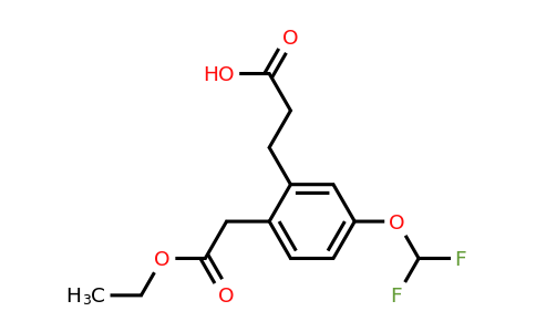 1805710-06-8 | Ethyl 2-(2-carboxyethyl)-4-(difluoromethoxy)phenylacetate