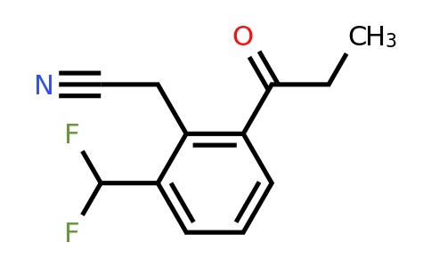 1805710-13-7 | 2-(Difluoromethyl)-6-propionylphenylacetonitrile
