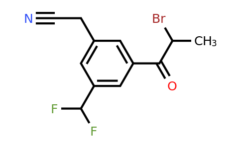1805710-21-7 | 3-(2-Bromopropanoyl)-5-(difluoromethyl)phenylacetonitrile