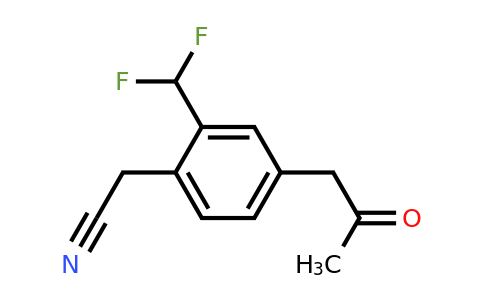 1805710-46-6 | 2-(Difluoromethyl)-4-(2-oxopropyl)phenylacetonitrile