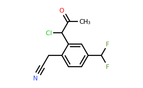 1805710-58-0 | 2-(1-Chloro-2-oxopropyl)-4-(difluoromethyl)phenylacetonitrile