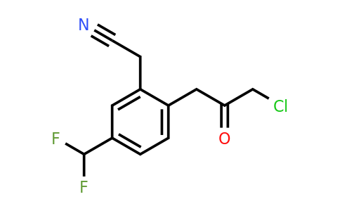 1805710-64-8 | 2-(3-Chloro-2-oxopropyl)-5-(difluoromethyl)phenylacetonitrile