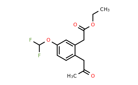1805710-93-3 | Ethyl 5-(difluoromethoxy)-2-(2-oxopropyl)phenylacetate