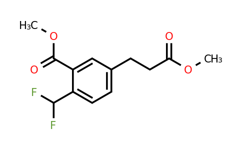 1805710-95-5 | Methyl 2-(difluoromethyl)-5-(3-methoxy-3-oxopropyl)benzoate