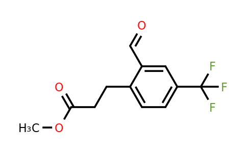 1805710-99-9 | Methyl 3-(2-formyl-4-(trifluoromethyl)phenyl)propanoate