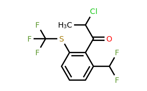 1805711-12-9 | 2-Chloro-1-(2-(difluoromethyl)-6-(trifluoromethylthio)phenyl)propan-1-one