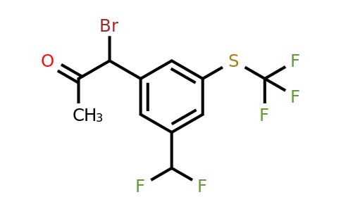 1805711-38-9 | 1-Bromo-1-(3-(difluoromethyl)-5-(trifluoromethylthio)phenyl)propan-2-one