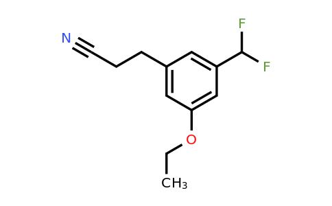 1805711-56-1 | 3-(Difluoromethyl)-5-ethoxyphenylpropanenitrile