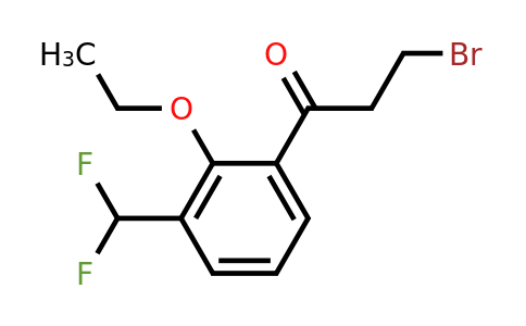 1805711-95-8 | 3-Bromo-1-(3-(difluoromethyl)-2-ethoxyphenyl)propan-1-one