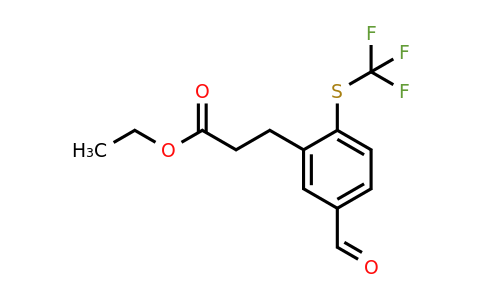 1805712-33-7 | Ethyl 3-(5-formyl-2-(trifluoromethylthio)phenyl)propanoate