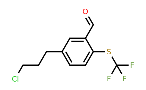1805713-01-2 | 5-(3-Chloropropyl)-2-(trifluoromethylthio)benzaldehyde