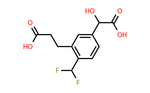 1805713-03-4 | 3-(2-Carboxyethyl)-4-(difluoromethyl)mandelic acid