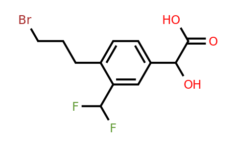 1805713-24-9 | 4-(3-Bromopropyl)-3-(difluoromethyl)mandelic acid