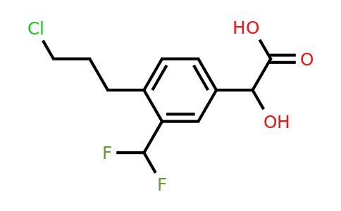1805713-37-4 | 4-(3-Chloropropyl)-3-(difluoromethyl)mandelic acid