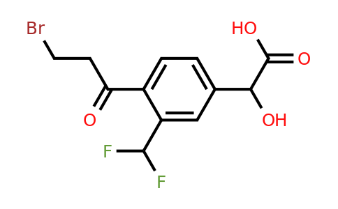 1805713-62-5 | 4-(3-Bromopropanoyl)-3-(difluoromethyl)mandelic acid