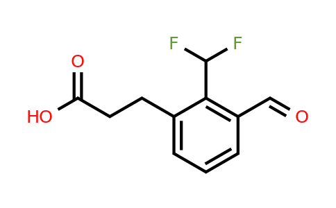 1805713-66-9 | 2-(Difluoromethyl)-3-formylphenylpropanoic acid