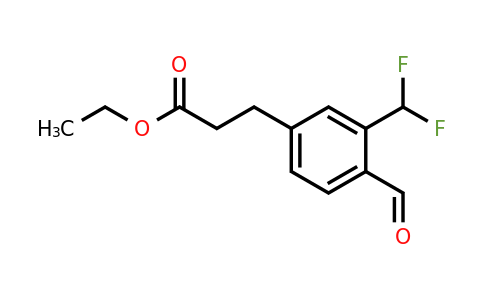 1805713-70-5 | Ethyl 3-(difluoromethyl)-4-formylphenylpropanoate