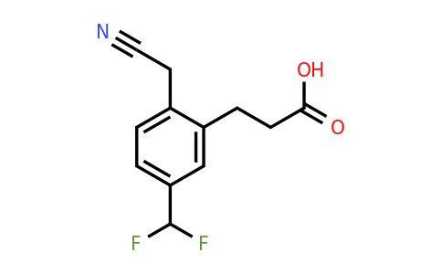 1805713-87-4 | 2-(2-Carboxyethyl)-4-(difluoromethyl)phenylacetonitrile
