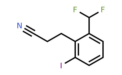 1805714-63-9 | 2-(Difluoromethyl)-6-iodophenylpropanenitrile