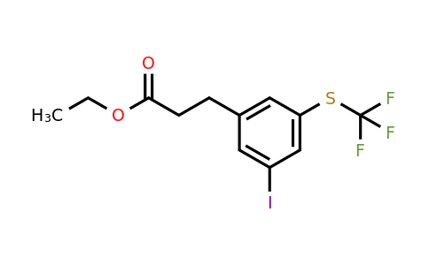 1805714-91-3 | Ethyl 3-(3-iodo-5-(trifluoromethylthio)phenyl)propanoate