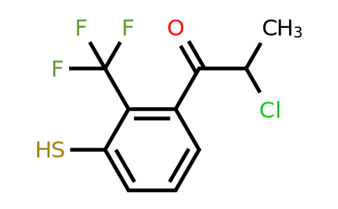 1805714-96-8 | 3-(2-Chloropropanoyl)-2-(trifluoromethyl)thiophenol