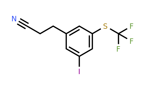 1805714-98-0 | 3-(3-Iodo-5-(trifluoromethylthio)phenyl)propanenitrile