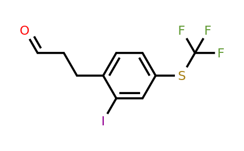 1805715-02-9 | 3-(2-Iodo-4-(trifluoromethylthio)phenyl)propanal