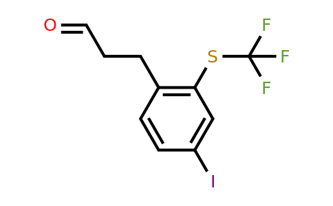 1805715-14-3 | 3-(4-Iodo-2-(trifluoromethylthio)phenyl)propanal