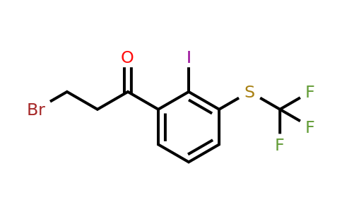 1805715-17-6 | 3-Bromo-1-(2-iodo-3-(trifluoromethylthio)phenyl)propan-1-one