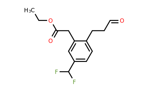 1805716-35-1 | Ethyl 5-(difluoromethyl)-2-(3-oxopropyl)phenylacetate