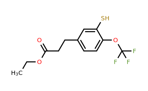 1805718-99-3 | Ethyl 3-(3-mercapto-4-(trifluoromethoxy)phenyl)propanoate