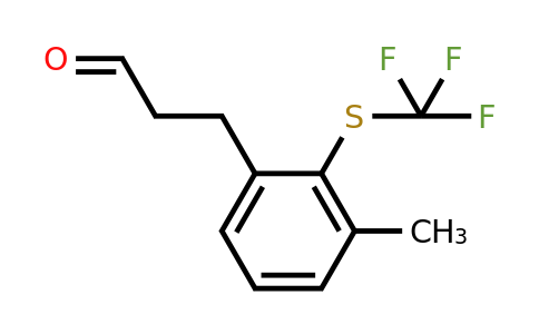 1805719-88-3 | 3-(3-Oxopropyl)-2-(trifluoromethylthio)toluene