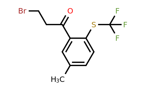 1805719-95-2 | 3-(3-Bromopropanoyl)-4-(trifluoromethylthio)toluene