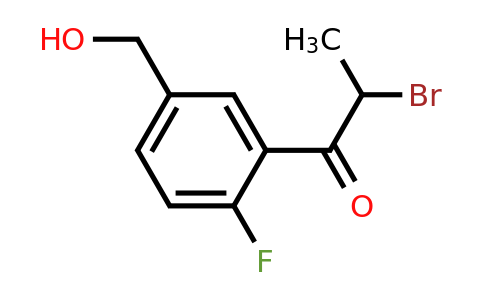 1805720-10-8 | 2-Bromo-1-(2-fluoro-5-(hydroxymethyl)phenyl)propan-1-one