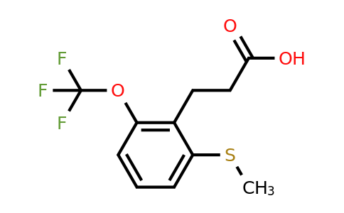 1805720-25-5 | 3-(2-(Methylthio)-6-(trifluoromethoxy)phenyl)propanoic acid