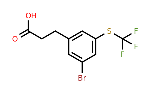 1805720-44-8 | 3-(3-Bromo-5-(trifluoromethylthio)phenyl)propanoic acid