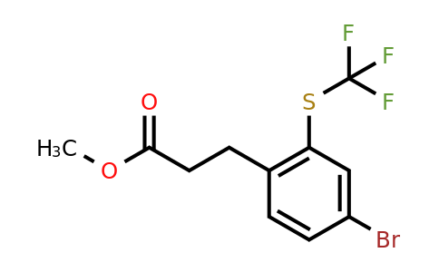 1805720-63-1 | Methyl 3-(4-bromo-2-(trifluoromethylthio)phenyl)propanoate