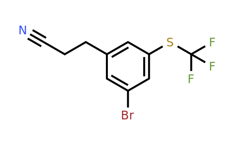 1805720-68-6 | 3-(3-Bromo-5-(trifluoromethylthio)phenyl)propanenitrile