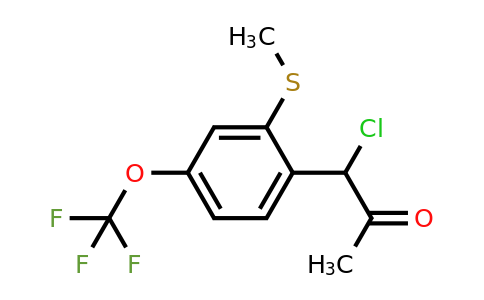1805720-84-6 | 1-Chloro-1-(2-(methylthio)-4-(trifluoromethoxy)phenyl)propan-2-one