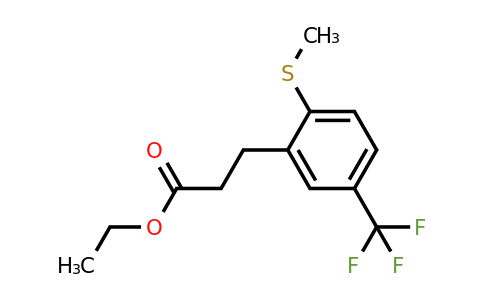 1805720-92-6 | Ethyl 3-(2-(methylthio)-5-(trifluoromethyl)phenyl)propanoate