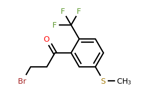 1805721-39-4 | 3-Bromo-1-(5-(methylthio)-2-(trifluoromethyl)phenyl)propan-1-one